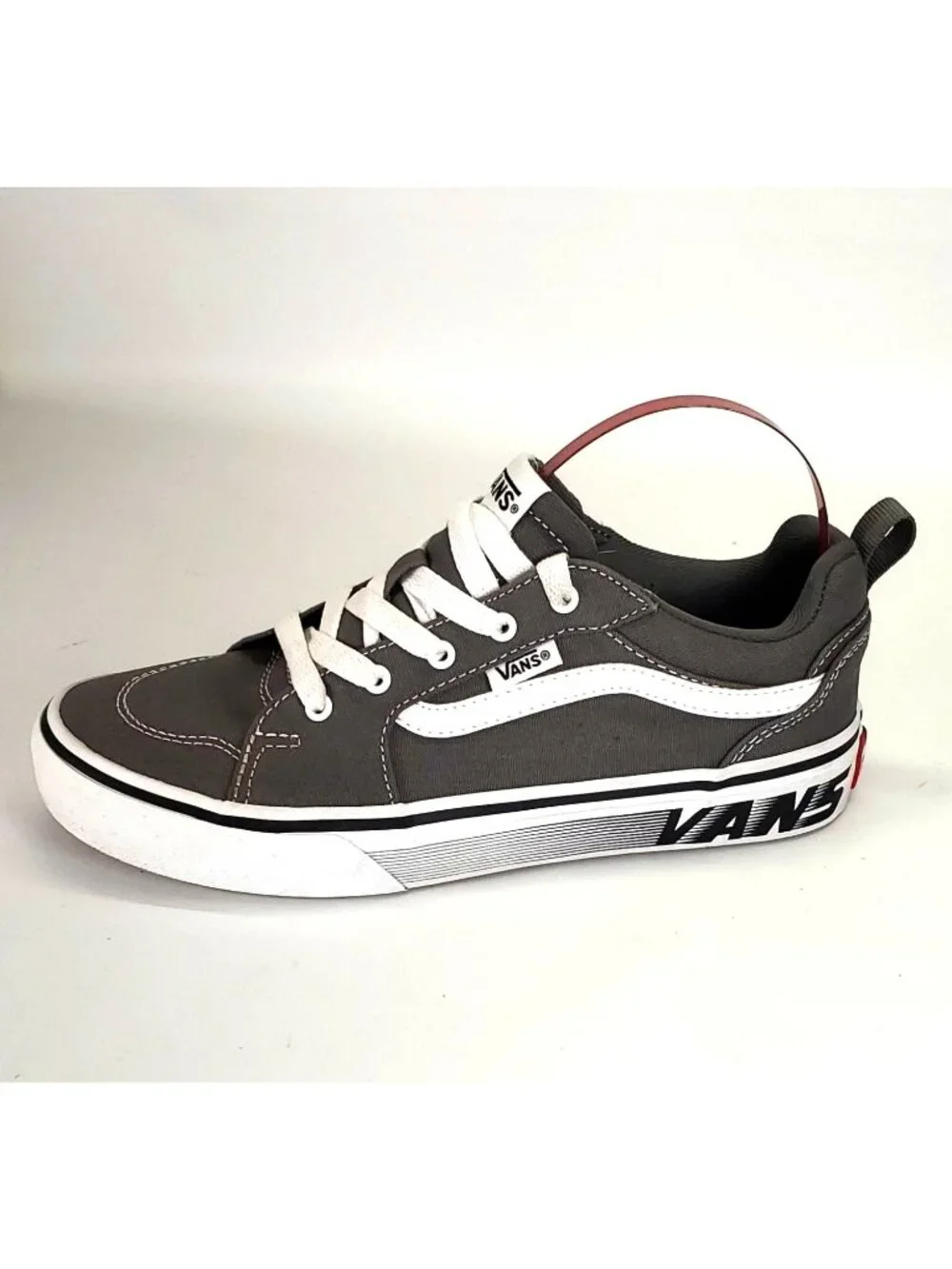 Vans Gray Canvas Filmore Old Fashion Kids' Skate Shoes Size 4 Youth 1684